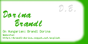 dorina brandl business card